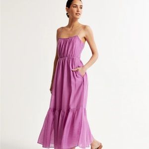 Low back tiered maxi dress